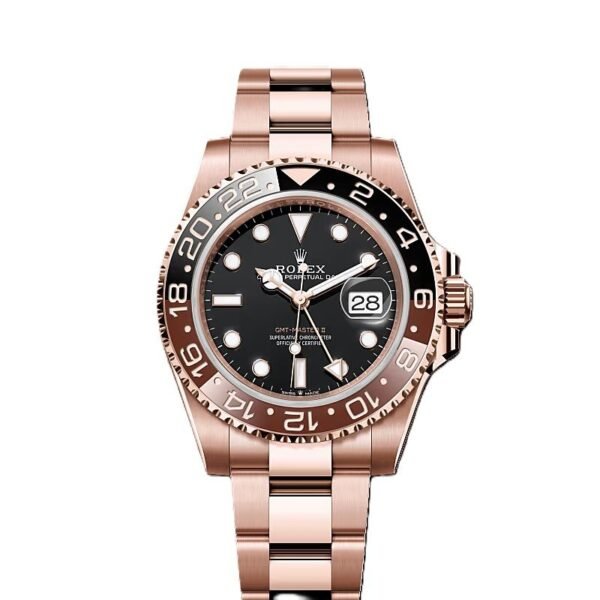 GMT-Master II Everose gold and Black dial.