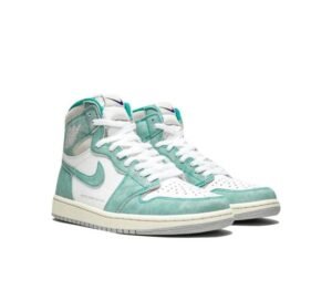 Air Jordan 1 Retro High OG “HYPER ROYAL” — Classic White & Teal Suede, 2019 Edition