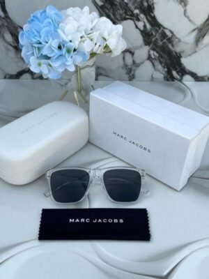 Branded MJ Sunglasses square transparent black