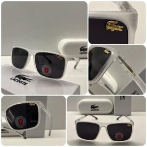 Branded LCOSTE Sunglasses White Transparent