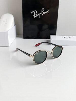 Branded Rb Gold Green Sunglasses Bt