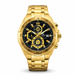 Edifice Gold Black Metal Watch