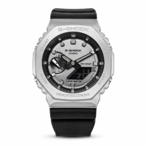 G-SHOCK GM 2100 SILVER BLACK PRIMIUM QUILTY WATCH