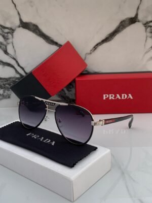 Branded Sunglasses Black Aviator